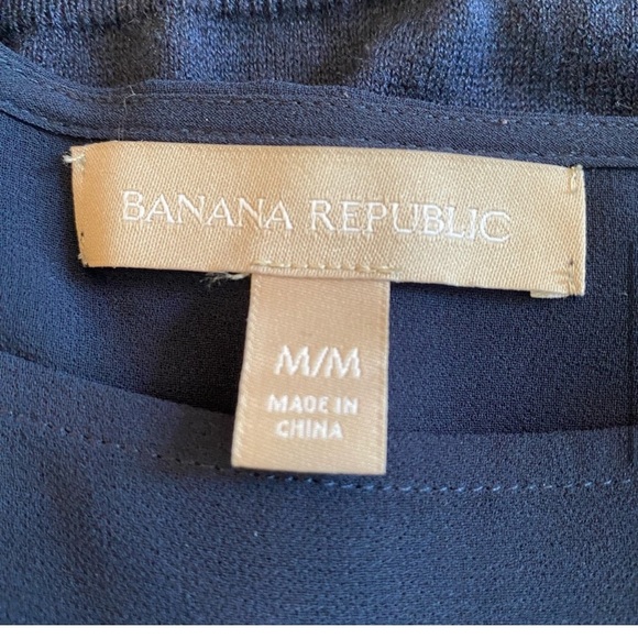 Banana Republic womens medium thin knit sweater pull on sheer silk minimalist - Picture 5 of 7